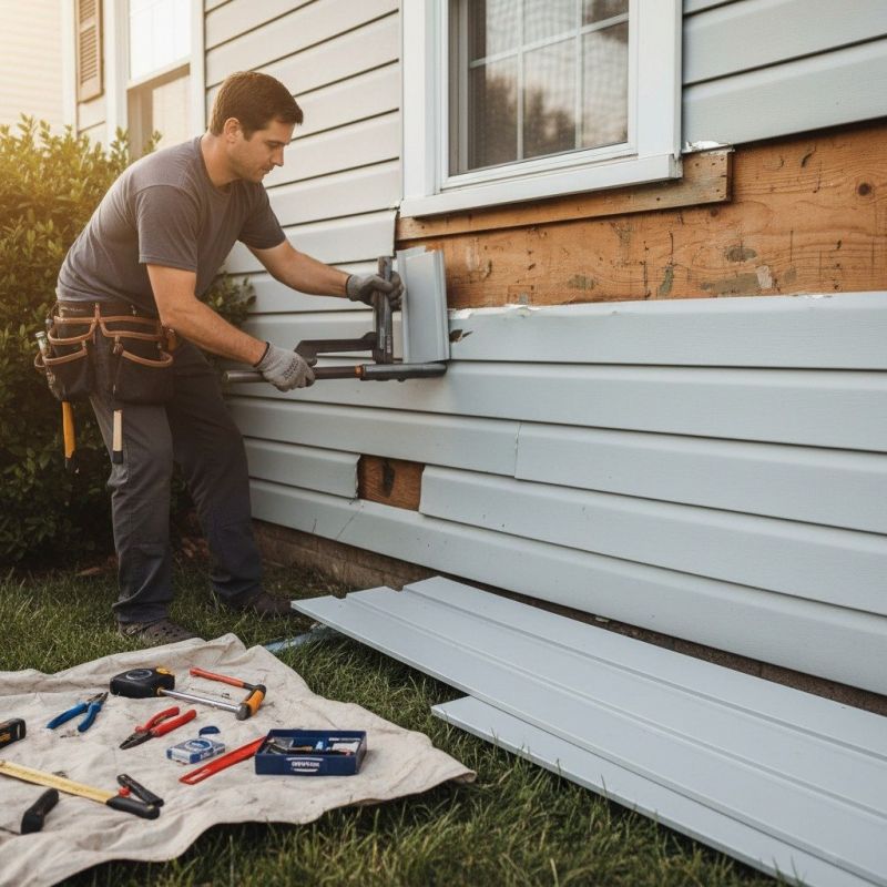 Our team working on Siding Service projects in Shelby County, AL
