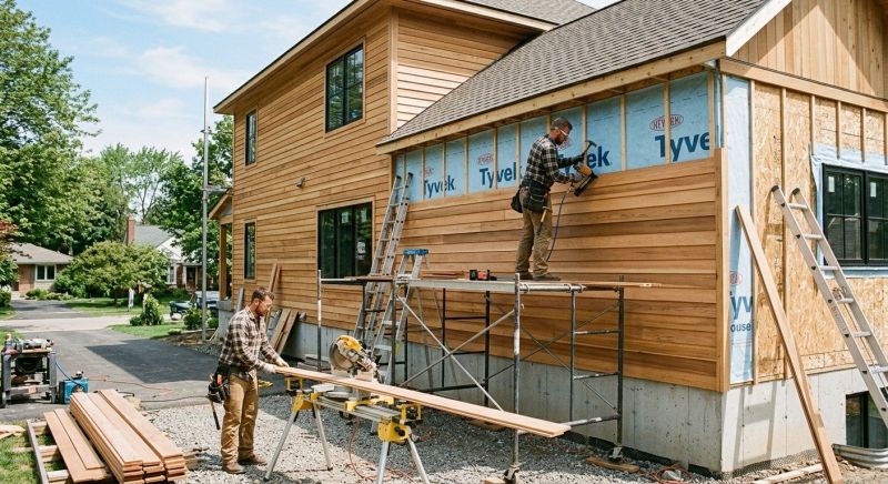 Faux Wood Siding Installation in Leeds, AL