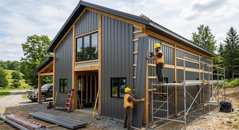 Metal Barn Siding Installation in Shelby County, AL