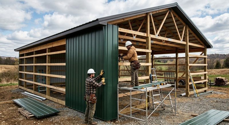 Metal Barn Siding Installation in Shelby County, AL