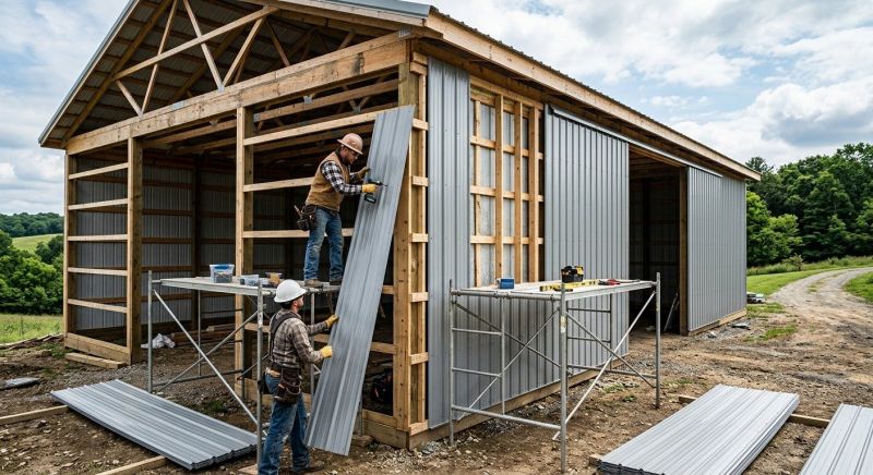 Metal Barn Siding Installation in Shelby County, AL