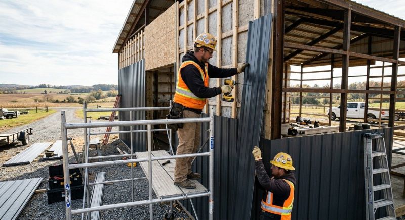 Metal Barn Siding Installation in Shelby County, AL